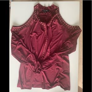 Cold shoulder blouse